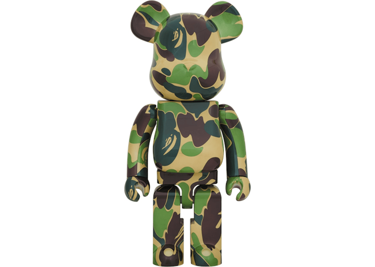 Bearbrick X Bape Abc Camo 1000% Green