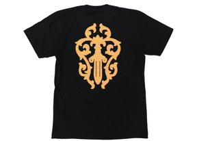 Chrome Hearts Golden Dagger T-Shirt Black